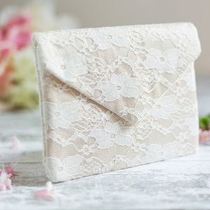 Ivory Lace Bridal Clutch
